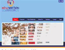 Tablet Screenshot of newadditionchildcare.net